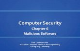 Computer Security - KOCWcontents.kocw.net/KOCW/document/2014/Chungang/hurjunbeom/9.pdf · Types of Malicious Software (Malware) zPayload actions performed by malware once it reaches