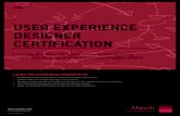 USER EXPERIENCE DESIGNER CERTIFICATION interaction designers, UX/UI designers, product designers, anyone