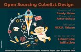 Open Sourcing CubeSat Design - Cal Polymstl.atl.calpoly.edu/~workshop/archive/2015/Summer... · Open Sourcing CubeSat Design Presented by Randy Hsiao Prepared by Artur Scholz Affiliation