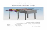 Designing a foosball table actuator - Materials …Designing a foosball table actuator Technical University of Eindhoven Department of Mechanical Engineering Dynamical System Design