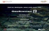 GeoBremen 20 - MARUM · to the core, from the field to the lab, and from the Earth to the stars, we expect exciting scientific ... Rates and timescales of magmatic and metamorphic