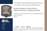 Scaling Post-Meshing Operations on Next Generation Platforms€¦ · Scaling Post-Meshing Operations on Next Generation Platforms SAND No: SAND2017-8825 PE. Parallel decomposition,