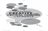 Teaching Creative and Critical Thinking in Schools · Matthew Noyes, BA Education with QTS student, University of Wales Trinity Saint David. Sharon Phillips, and the staff and pupils