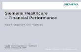 Siemens Healthcare – Financial Performance · Diagnostics PPA/OTC Diagnostics 13.2% 1,475 Operating profit* 15.0% 418 Operating profit 332 Group profit 15.7% 12.5% All amounts €m