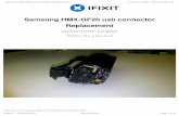 Samsung HMX-QF20 usb connector Replacement€¦ · Step 1 — open cam Insert wisdom here. Step 2 — open cont Insert wisdom here. Samsung HMX-QF20 usb connector Replacement Guide