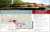 Nine Lake Bellevue OFFICE LEASE - LoopNet...Available January 1, 2019 Suite 118 | 2,126 RSF $31.50/RSF, Full Service Nine Lake Bellevue 9 Lake Bellevue Drive | Bellevue, WA 98005 OFFICE