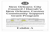 New Orleans Casino Community Support Grant Program · New Orleans City Council / Harrah’s New Orleans Casino Community Support Grants Program Certification By making and signing