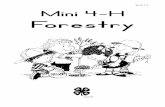 4H-911-3 Mini 4-H Forestry...3 Excerpted from Mini 4-H Forestry, Purdue University Cooperative Extension Service. Helper’s Tips The Mini 4-H program can be used with individual children,
