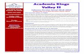 Academia Kings Valley II€¦ · Academia Kings Valley II 3 Publicado: Enero del 2020 ... usados en la escuela. Condiciones de Instalaciones Escolares Fecha de la ... [CAAs] para