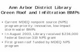 Ann Arbor District Library Green Roof and Infiltration BMPs · Ann Arbor District Library Green Roof and Infiltration BMPs • Current MDEQ nonpoint source (NPS) program priority: