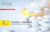 Codeine: The Facts · Pharmacoepidemiology and Drug Safety . (2016) Million packs. 4 Codeine use in Australia • > 15 million packs OTC and 12 million prescribed • Highest codeine