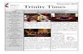 December 2019 Trinity Timestrinitywavl.org/sites/default/files/images/12 2019 Newsletter FL.pdf · A community that serves. Growing in God’s abundant grace. Staff Rev. Nancy Dixon