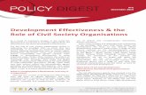 Development Effectiveness & the Role of Civil Society ...hand.org.hu/media/files/1416300900.pdf · The key role of civil society organisations (CSOs) in addressing this paradigm shift,