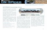 UN-SPIDER · UN-SPIDER Knowledge Portal Newsletter when assessing the risk of a potential disaster, or responding to the impacts of a disaster, access to data is key. Disaster risk