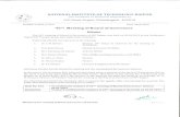 National Institute of Technology Raipurnitrr.ac.in/bog/43rd BoG-05.04.2019.pdf · 42.6 regarding representation of Mr. Mani Shankar Singh, Asst. Registrar (Finance & Accounts) to