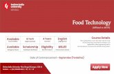 Food Technology - technoindiaeducation.comtechnoindiaeducation.com/course/Food Technology.pdf · Food Technology This undergraduate course that deals with the study of food processing,