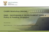 CABRI Workshop (WASH) PRESENTATION TITLE...Context •South Africa is the largest country in Southern Africa and has an area of 1.22 million km2 and with a population of 55.9 million