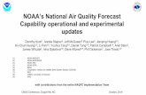NOAA’s National Air Quality Forecast Capability 2019.pdfNOAA’s National Air Quality Forecast Capability operational and experimental updates Dorothy Koch 1, Ivanka Stajner 2, Jeff