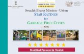 Swachh Bharat Mission - Urban STAR RATINGS for GARBAGE ... Rating for... · STAR RATINGS for GARBAGE FREE CITIES Swachh Bharat Mission - Urban Modified Protocol & Toolkit 2019 Garbage