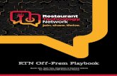 RTN Off-Prem Playbook · As restaurants respond to rapidly-evolving guest demand, supply chain, and staffing situations, menu content will be in constant flux. Restaurants must plan