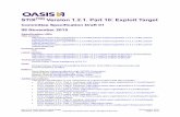 STIX Version 1.2.1. Part 10: Exploit Target · stix-v1.2.1-csd01-part10-exploit-target 06 November 2015 Standards Track Work Product Copyright © OASIS Open 2015. All Rights Reserved.