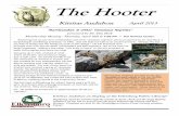 The Hooter - KASkittitasaudubon.org/Newsletters/2013_04April.pdf · teaching biology he has involved students in research pro-jects on rattlesnakes, and conducted field studies with