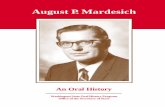 August P. Mardesich...internal pacing. The war over, he completed law school. It was probably during this period that August Mardesich started to put together the combination of gifts