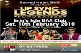 Erin’s Isle GAA Club Sat. 10th February 2018lipsyncfundraiser.ie/.../06/SacredHeartBNS_Poster.pdf · Sacred Heart BNS Proudly Present Brought To You By: Fundraising Events Group