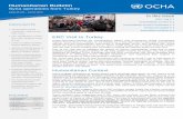 Humanitarian Bulletin...Oct 24, 2014  · The Turkish Red Crescent facilitated 316 trucks crossing seven borders with humanitarian aid during a ... Part of her visit was to highlight