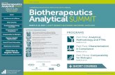 Cover Conference-at-a-Glance and PTMs...the integral role that biophysical characterization plays in supporting comparability studies in developing biopharmaceuticals. Much of the