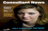 Consultant News · 10 Only room for the best 4 Mindset matters 8 What clients want 18 Website in Arabic Contents Pages 4-7 Mindset matters Consultant profile: Morten Fenger Pages