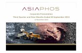 Corporate Presentation Third Quarter and Nine Months Ended ...asiaphos.com/pdf/AsiaPhos-3Q2013-PPT.pdf · September 2013 (the “OfferDocument”) that has been lodged with and registered