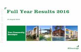 For personal use only Full Year Results 2016 · 2016-08-17 · customer profile; Affordable product INCREASED SHAREHOLDER RETURNS Fully franked final dividend of 3.5 cents Interim