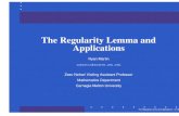 The Regularity Lemma and Applications - CMUrymartin/cv/reglempro.pdf · Ryan Martin rymartin@andrew.cmu.edu Zeev Nehari Visiting Assistant Professor Mathematics Department Carnegie