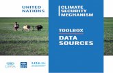 DATA SOURCES1 Climate Security Mechanism, New ork, 2020 UN data soUrces oN climate-related secUrity risks This note on data sources seeks to provide a non-exhaustive overview of UN