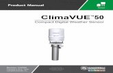 Compact Digital Weather Sensor...product manual. (Product manuals are available for review online at .) Products not manufactured by CSI, but that are resold by CSI, are warranted