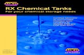 RX Chemical Tanks - 2018...Polyethylene chemical storage tanks. Setting the standard RX Plastics have worked closely with regulatory organisations including ERMA, chemical manufacturers,