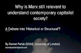 Why is Marx still relevant to understand contemporary ... · “Men make their own history, but they do not make it just as they please; they do not make it under circumstances chosen