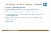 Hydrology technical committee 093014.ppt · Discussion of Hydrology Maps and Table Comments Presentation of ICF’s LiDAR analysis for stream slopes and reach assessment Presentation