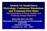 Module 14: Small Storm Hydrology, Continuous Simulations ...rpitt.eng.ua.edu/Class/Computerapplications/Module4/WinSLAMM/M… · Hydrology, Continuous Simulations and Treatment Flow