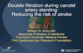 Double filtration during carotid artery stenting: Reducing ... · OBJECTIVES: Neurologic complications during carotid artery stenting (CAS) are most clearly associated with embolization