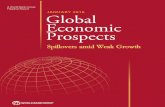 Flagship Report JANUARY 2016 Global Economic Prospects · 3:01pm EST (8:01pm GMT) A World Bank Group Flagship Report Global Economic Prospects JANUARY 2016 Spillovers amid Weak Growth