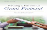 Writing a Successful Grant Proposal - Lehman …the proposal’s subject, • Writing the proposal, • Formatting it, • Revising, editing, and proof-reading the proposal, and then