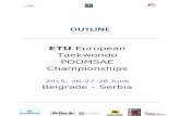 ETU European Taekwondo POOMSAE Championships · 1 10.1 Team Entry: No. of officials and No. of contestants per team: Officials Members Remarks Head of team 1 Male & Female (total