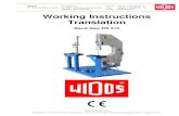 Working Instructions Translation - WIDOS€¦ · Kunststoffschweißtechnik Introduction 21.10.14 Working instructions WIDOS RS 315 Page 3 of 38 Purpose of the Document These working