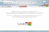 Bilan de la session 2 (2017) et évolution par rapport à la ... · MOOC UVED CLIMAT – BILAN DE LA 2ème ... . es MOOs, qui ont mo ilisé plus de 250 sientifiques issus d’étalissements