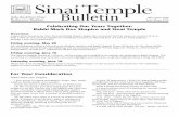 Bulletin - Sinai Temple · CONFIRMATION 2016/5776 FRIDAY, JUNE 3 AT 7:30 P.M. AT SINAI TEMPLE WE WOULD LOVE TO SHARE OUR LEARNING WITH YOU! L ea hB u rs tin, d g of ... Adam Kugelmass,