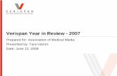 Verispan Year in Review - 2007 - AMM...Source: Verispan's DTCA, TNS 17 Trends in DTC Expenditures $0 $1,000 $2,000 $3,000 $4,000 $5,000 $6,000 2000 2001 2002 2003 2004 2005 2006 2007