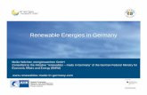 Renewable Energies in Germany - AHK Peru€¦ · Meike Wächter, energiewaechter GmbH Consultant to the Initiative “renewables – made in Germany” of the German Federal Ministry