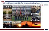 Hiring Managers Guide for Veteran Applications · technologies or capabilities. A chief warrant officer serving as an infantry weapons officer in the Marine Corps also carries the